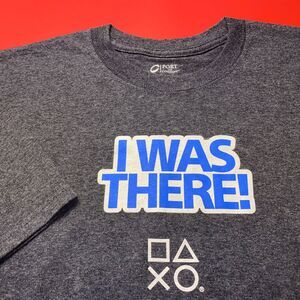 I WAS THERE PLAYSTATION Experience 2014 T-S Men's‎ XL Short Sleeve Gray T-shirt